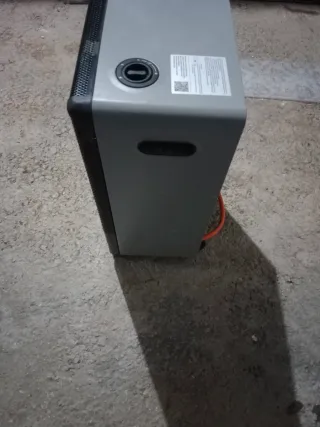 Estufa Llama Azul Negra