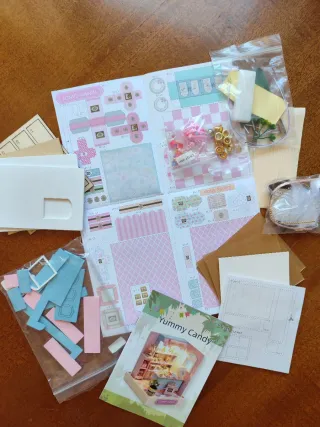 Tienda Dulces casita miniatura muñecas diy kit