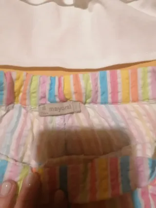 Conjunto Verano Niña Top y Short Rayas