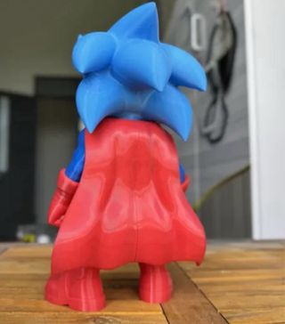 Figura Sonic con traje de Superman