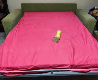 Sofá Cama Verde Cómodo