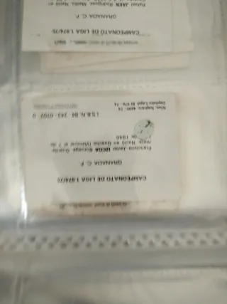 Cromos fher granada 74-75