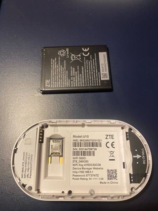 Router Portátil ZTE U10 4G LTE MiFi