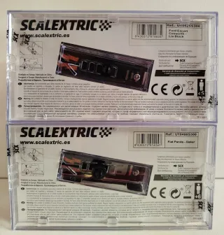 Scalextric Ford Escort + Fiat Panda Dakar