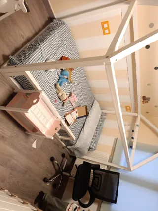 Cama Casita Pino 90cm