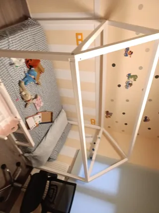 Cama Casita Pino 90cm