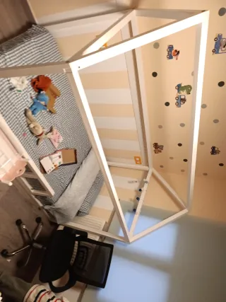 Cama Casita Pino 90cm