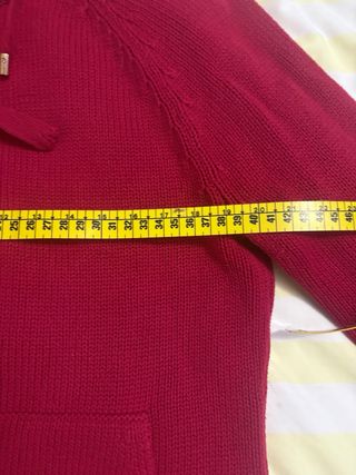 Chaqueta Polo Ralph Lauren Roja Punto Cremallera