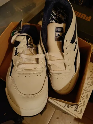 Deportivas Puma Hombre Blancas y Azules