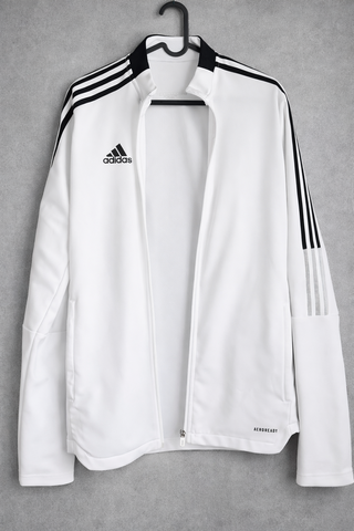 Adidas Tiro 21 Chaqueta Blanca Talla S Aeroready
