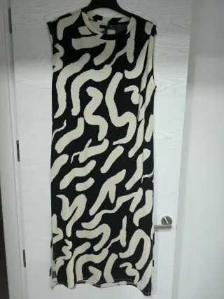 Vestido Sfera Collection Talla M Estampado Cebra