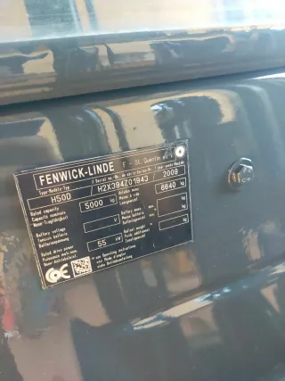 Carretilla Linde 5000 kg Triplex