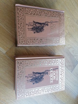 Conjunto de 2 libros de Don Quijote