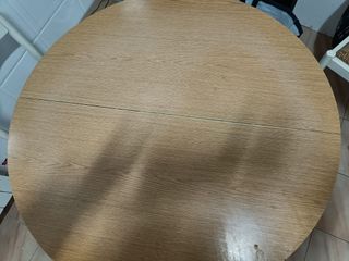 Mesa extensible redonda madera, para sala o cocina