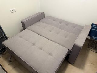 Sofá Cama Gris Tela