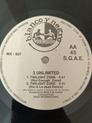 2 Unlimited - Twilight Zone 12 Vinilo