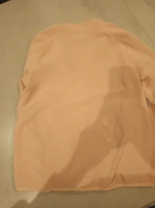 Sudadera niña cremallera rosa