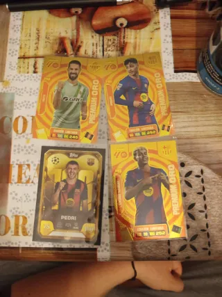 Cartas Fútbol Premium Oro Pedri Gavi