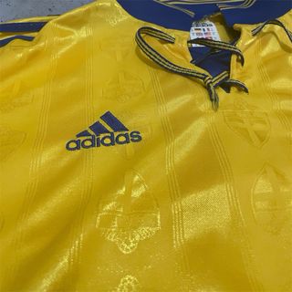 Maglia Svezia Home 1998-1999 Adidas Originale