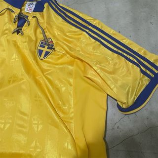 Maglia Svezia Home 1998-1999 Adidas Originale