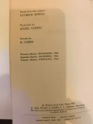 Lucrecia Borgia, por Cécil Saint - Laurent