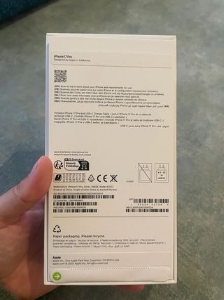 iPhone 17 Pro Plata/Blanco
