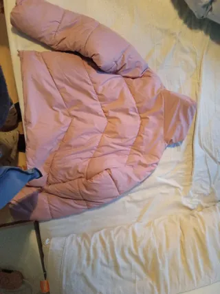 Cazadora rosa mujer sin capucha