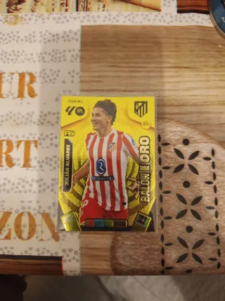 Carta Fútbol Panini Julián Álvarez Balón de Oro
