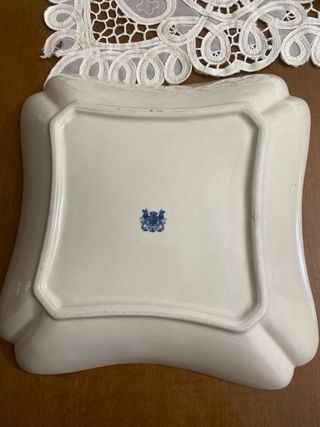 Plato antiguo cerámica inglesa Staffordshire