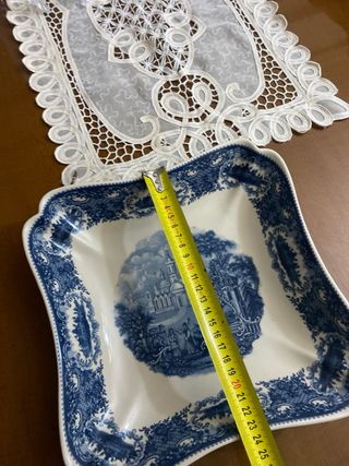 Plato antiguo cerámica inglesa Staffordshire