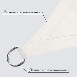 Toldo Vela Sombra Impermeable Sunnylaxx 3x3m