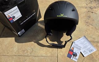 Casco de esquí negro Black Crevice Talla L