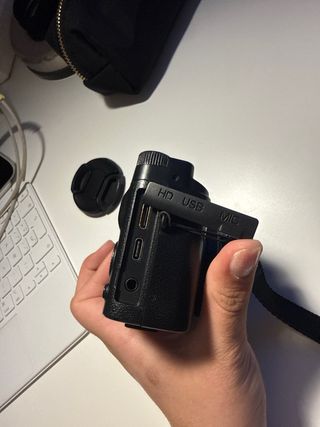 Cámara 4K Ultra HD Negra