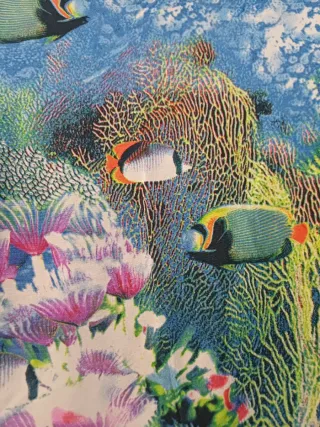 Camiseta sin mangas con estampado de peces