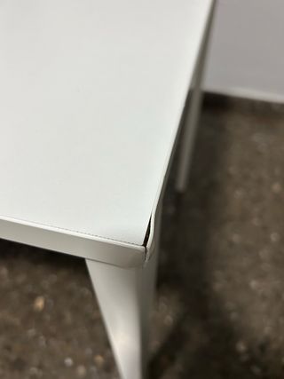 Mesa extensible blanca