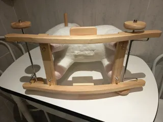 Balancín unicornio infantil blanco