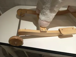 Balancín unicornio infantil blanco