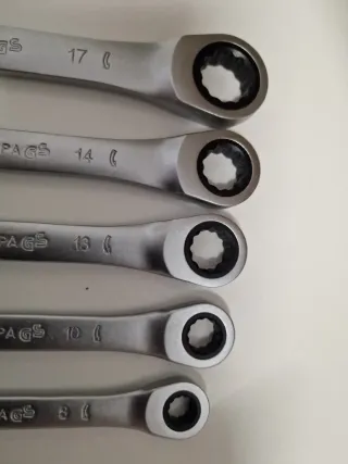 Juego llaves mixtas carraca