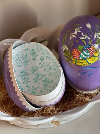 Coppia Uova Pasquali in Cartone