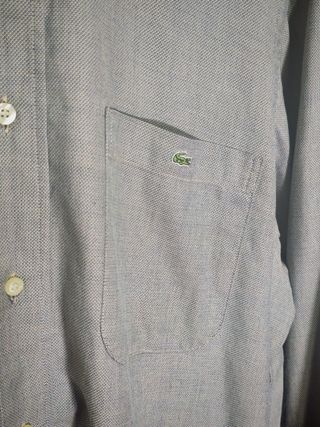 Camicia Lacoste Uomo Grigia Cotone L