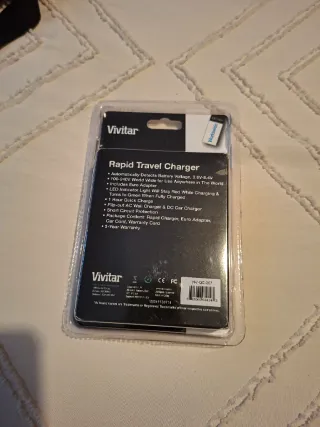 Cargador Vivitar Rápido Viaje QC-207