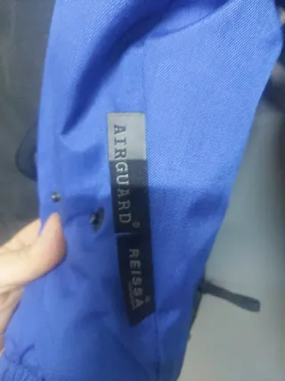 Chaqueta de moto LEVIOR negra y azul