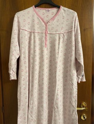 Set 2 camicie da notte donna manica lunga