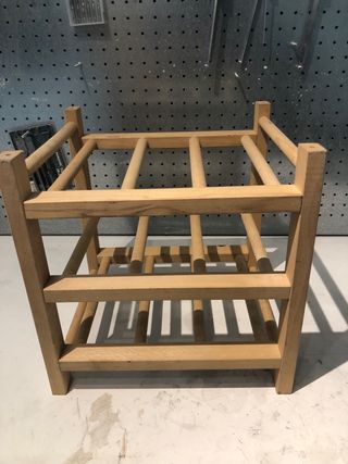 Botellero de madera cantidad 2