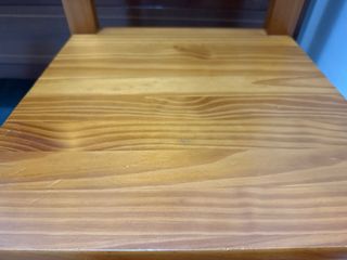 2 Silla de comedor de madera