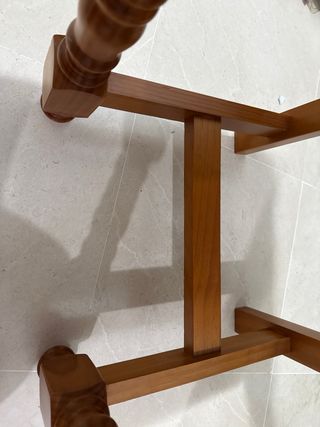 2 Silla de comedor de madera