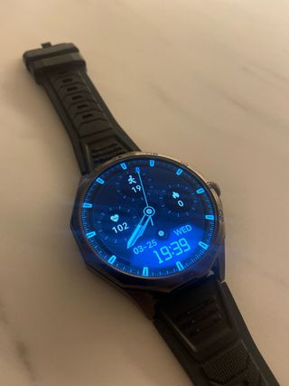Smartwatch Negro con Correa Metálica y de goma