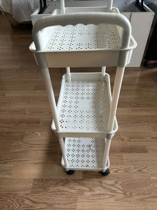 Carrito Auxiliar Blanco 3 Niveles