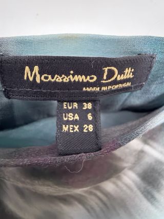 Falda Larga Satinada Massimo Dutti Talla 38