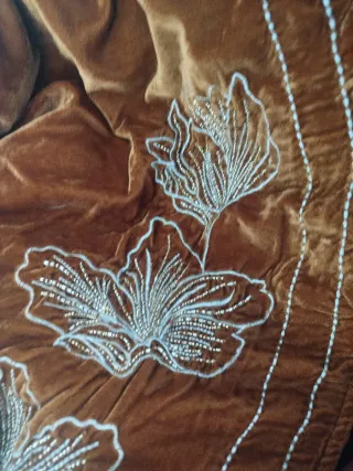 Chaqueta Zara Terciopelo Bordada Talla S/XS nueva.